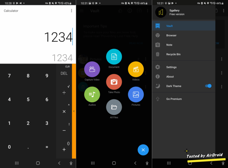 Calculator - photo vault app