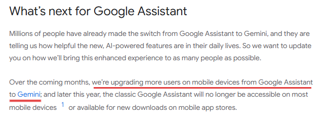 Google Assistant updated to Gemini