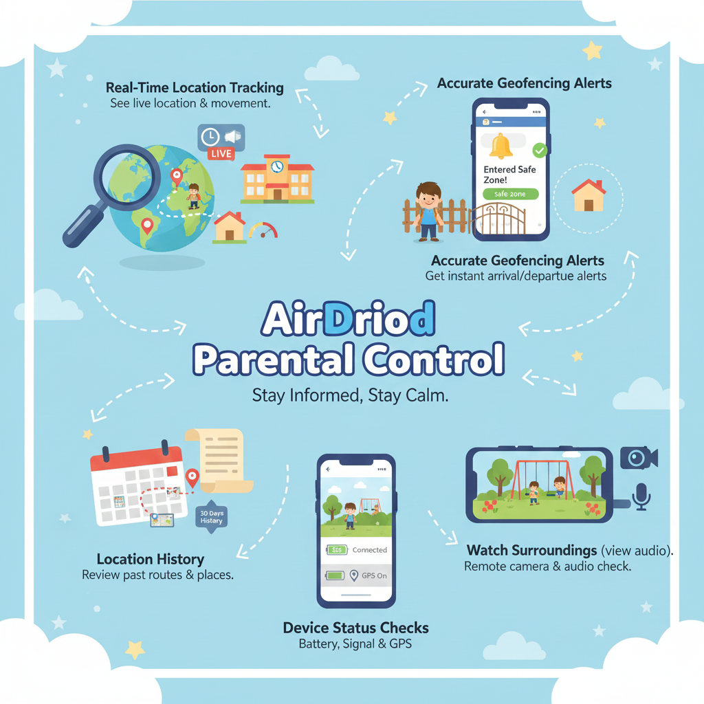 AirDroid help child after school-safety