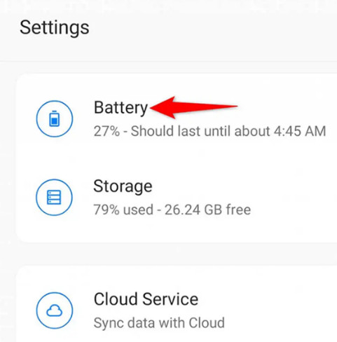disable battery saver