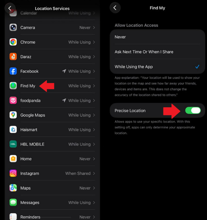 set precise location on iphone