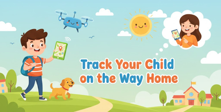 track your child on the way home
