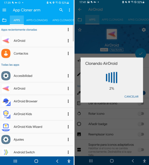 clonar app arm