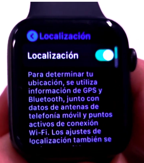 Servicios de localización del Apple Watch