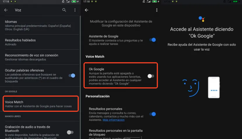 activar ok google