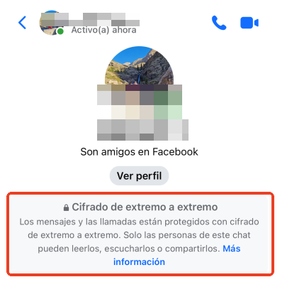 cifrado de extremo a extremo de messenger