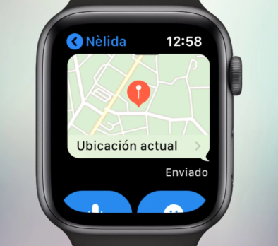 compartir ubicación en Mensajes del Apple Watch