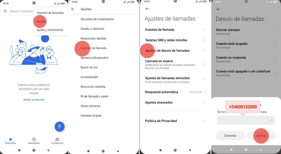 desviar llamada en xiaomi