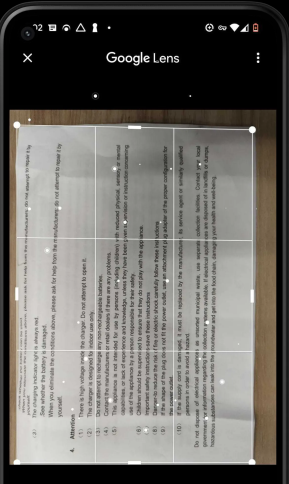 usa google lens para escanear