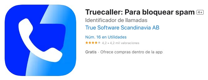 Aplicación para bloquear llamda spam iphone-Truecaller