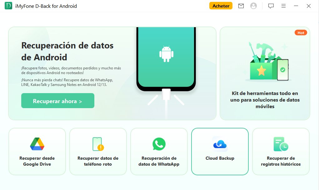 iMyFone D-Back para Android