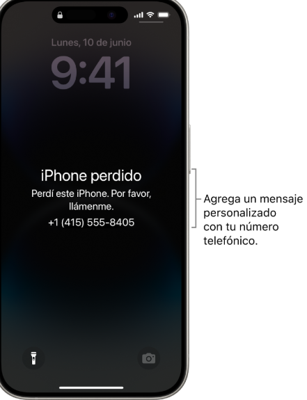 modo perdido de iphone