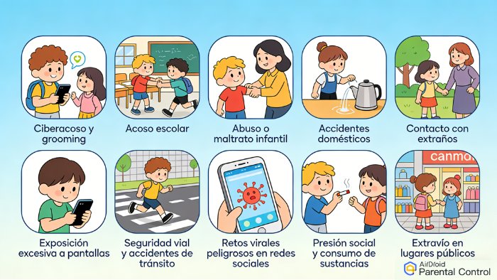 10 situaciones de riesgo para niños