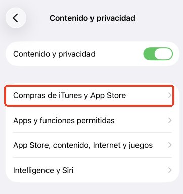 Compras en iTunes y App Store
