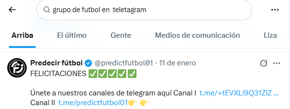 Encuentra grupos de Telegram en las redes sociales