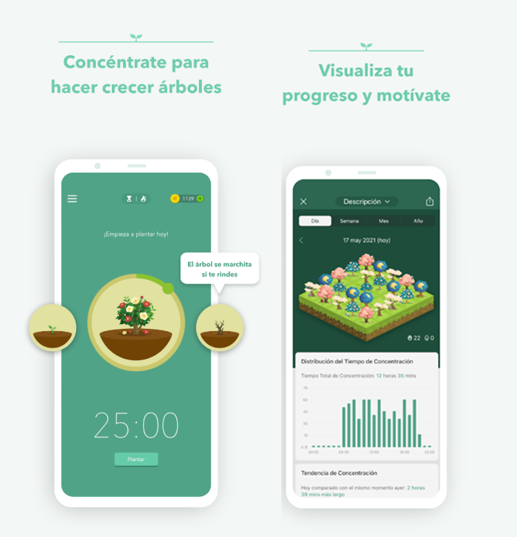Forest app de autocontrol