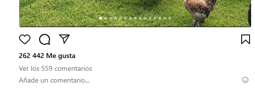 Haz clic en los Me gusta o comentarios de las publicaciones de Instagram