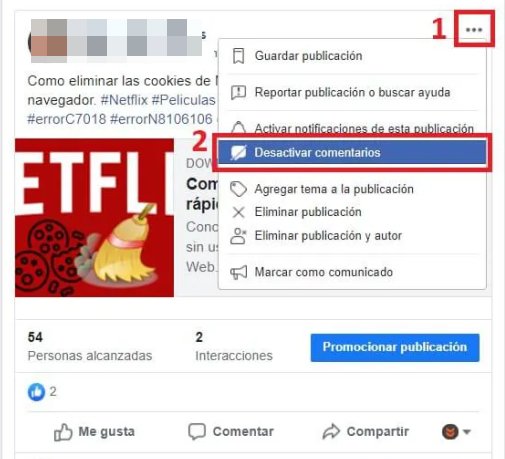 Limitar los comentarios en grupos de Facebook