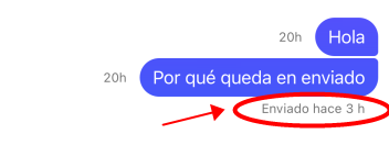 Por qué los mensajes de Messenger se quedan en enviado