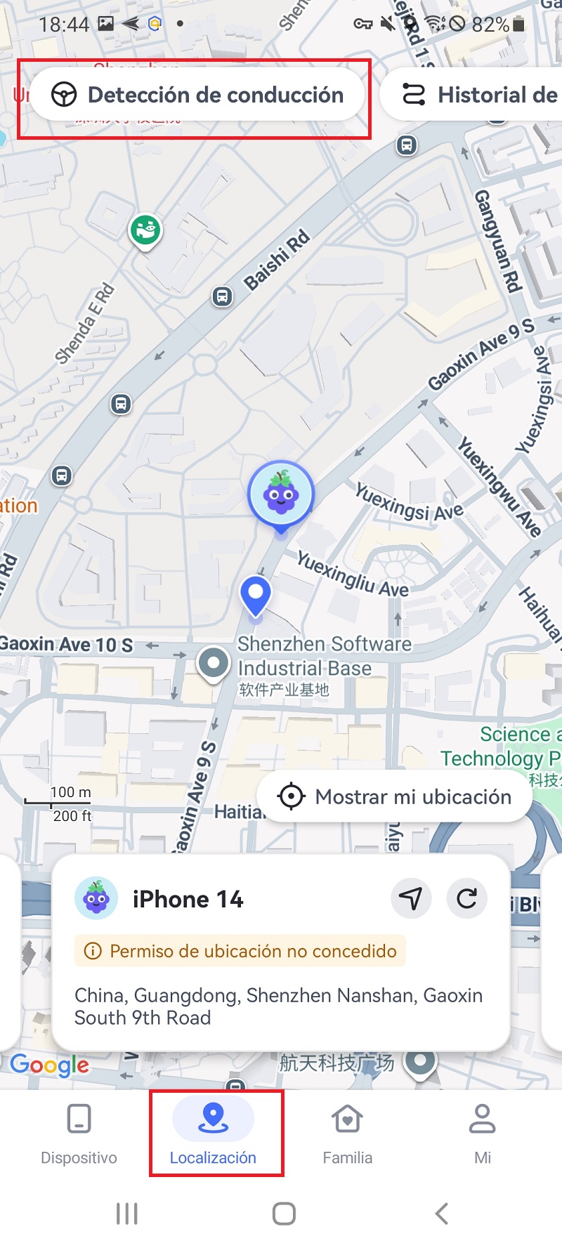 Detección de conducción para iPhone
