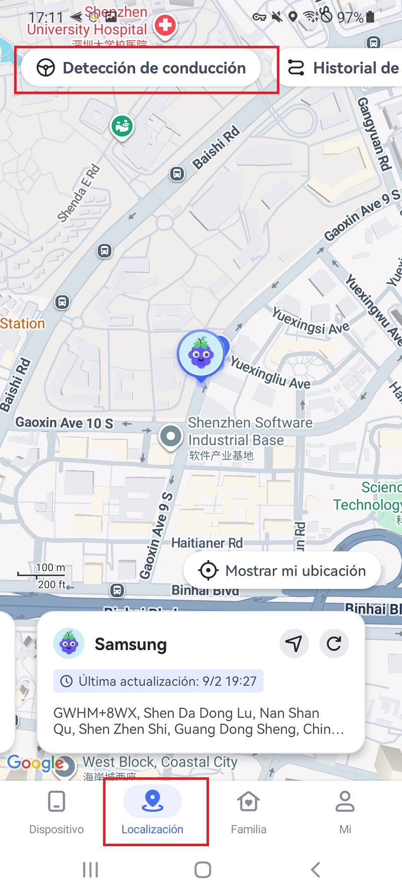 Detección de conducción
