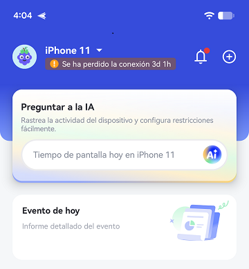 Función Ask AI de AirDroid Parental Control