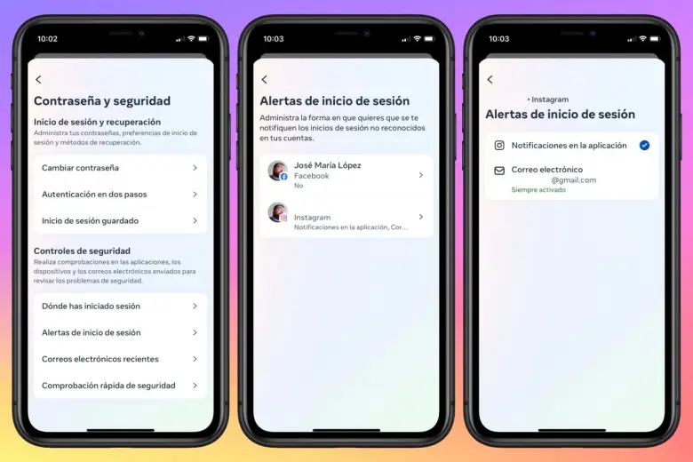 Habilitar la alerta de inicio de sesión en instagram