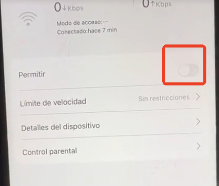 bloquear dispositivo en la aplicación de Wi-Fi