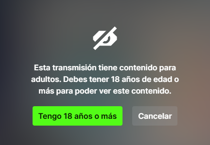 contenido sensible en kick