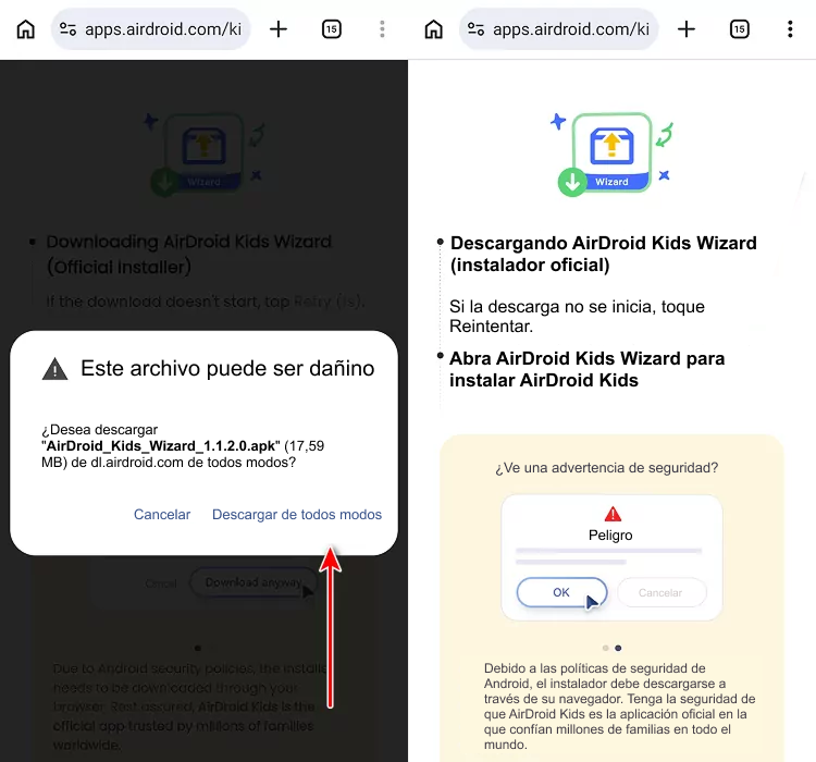 descargar AirDroid Kids Wizard