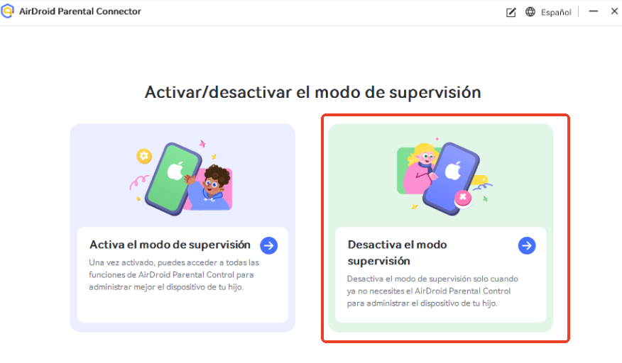 desactivar el modo de supervision