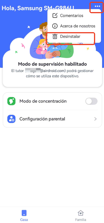 desinstalar airdroid kids
