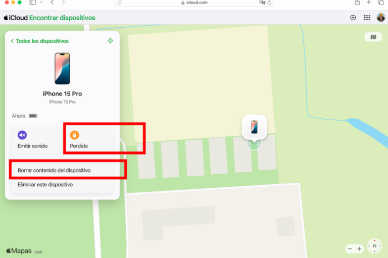 Buscar mi en acción en un teléfono Apple