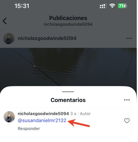 mencionar en comentarios instagram