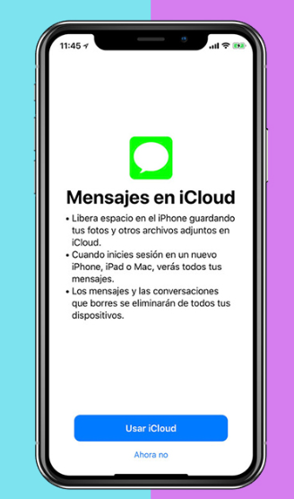 mensajes en icloud