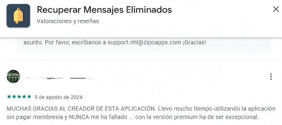 reseña de Notification History Log