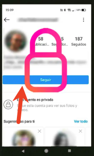 seguir a una cuenta privada en instagram