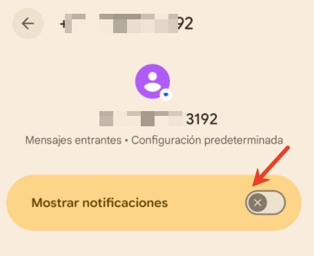 silenciar chat específico en Android