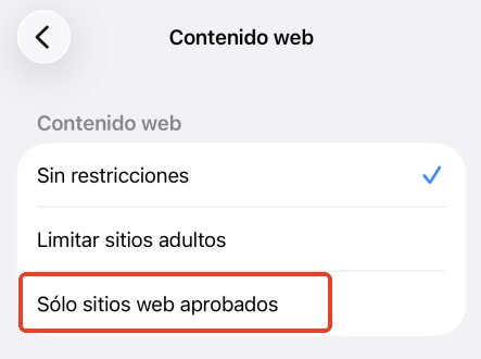 sitios web permitidos