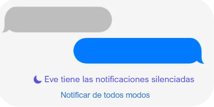 notificaciones silenciadas en iPhone