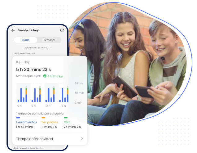 uso de celular o tiempo de pantalla
