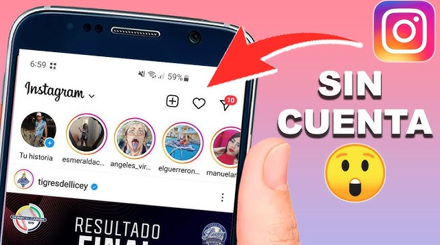 ver Instagram sin cuenta