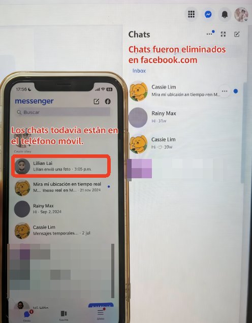 ver mensajes eliminados en Messenger cambiando de dispositivo