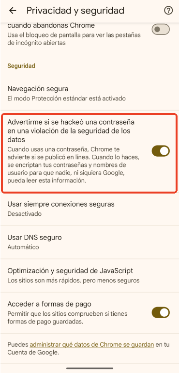 alertas de hackeo de contraseña
