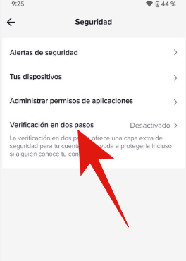 verificacion en dos pasos tiktok
