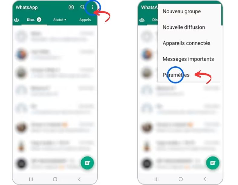 Paramètres WhatsApp
