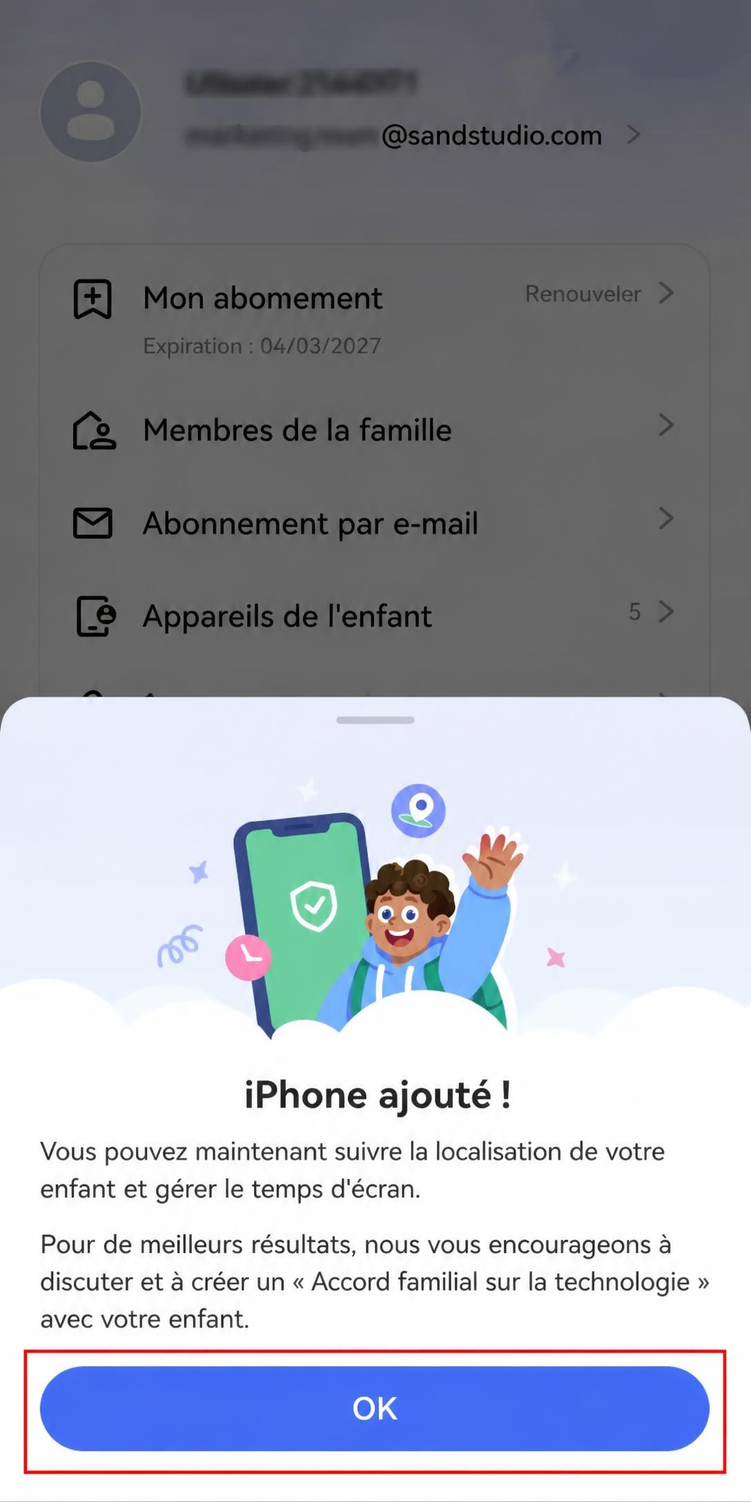 iPhone lié