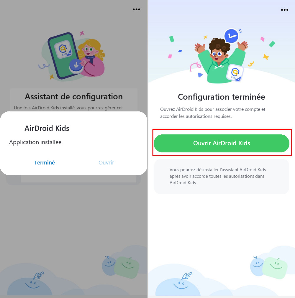 ouvrir AirDroid Kids