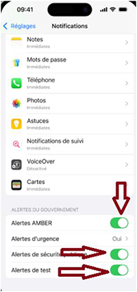 Décochez Les Alertes Que Vous Souhaitez