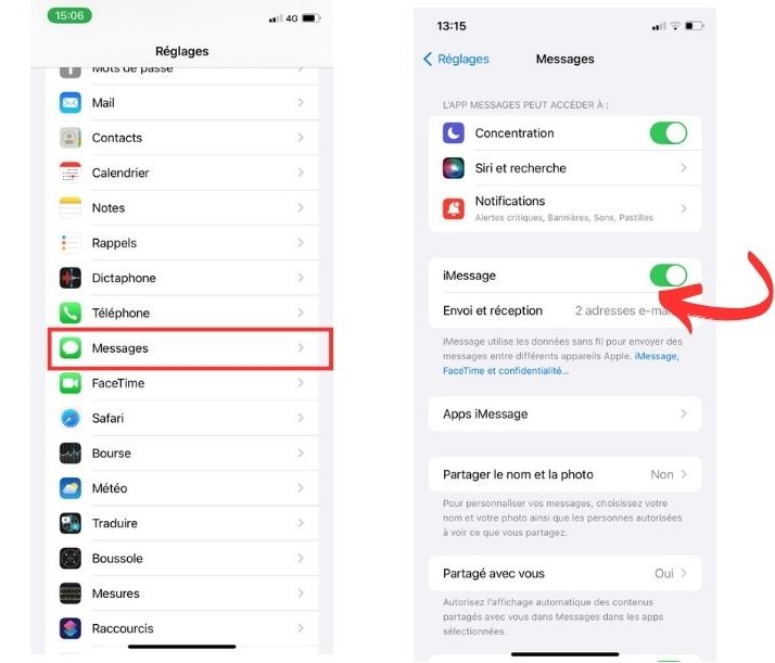 Réinitialiser les réglages réseau iPhone